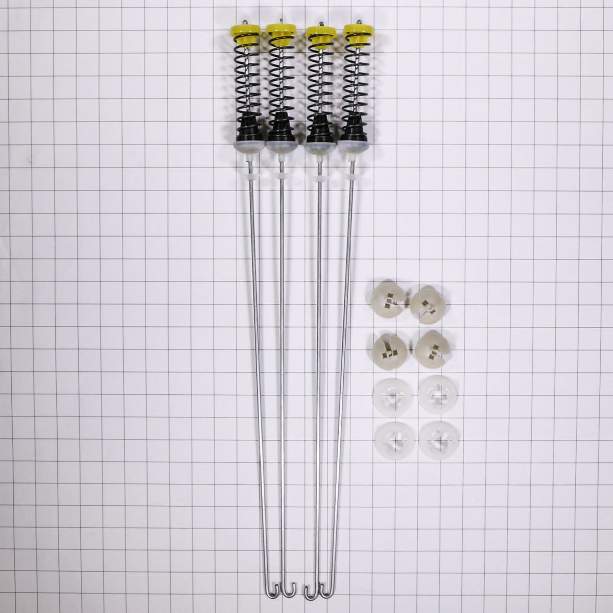 Whirlpool W10780045 Suspension - shown with measurements