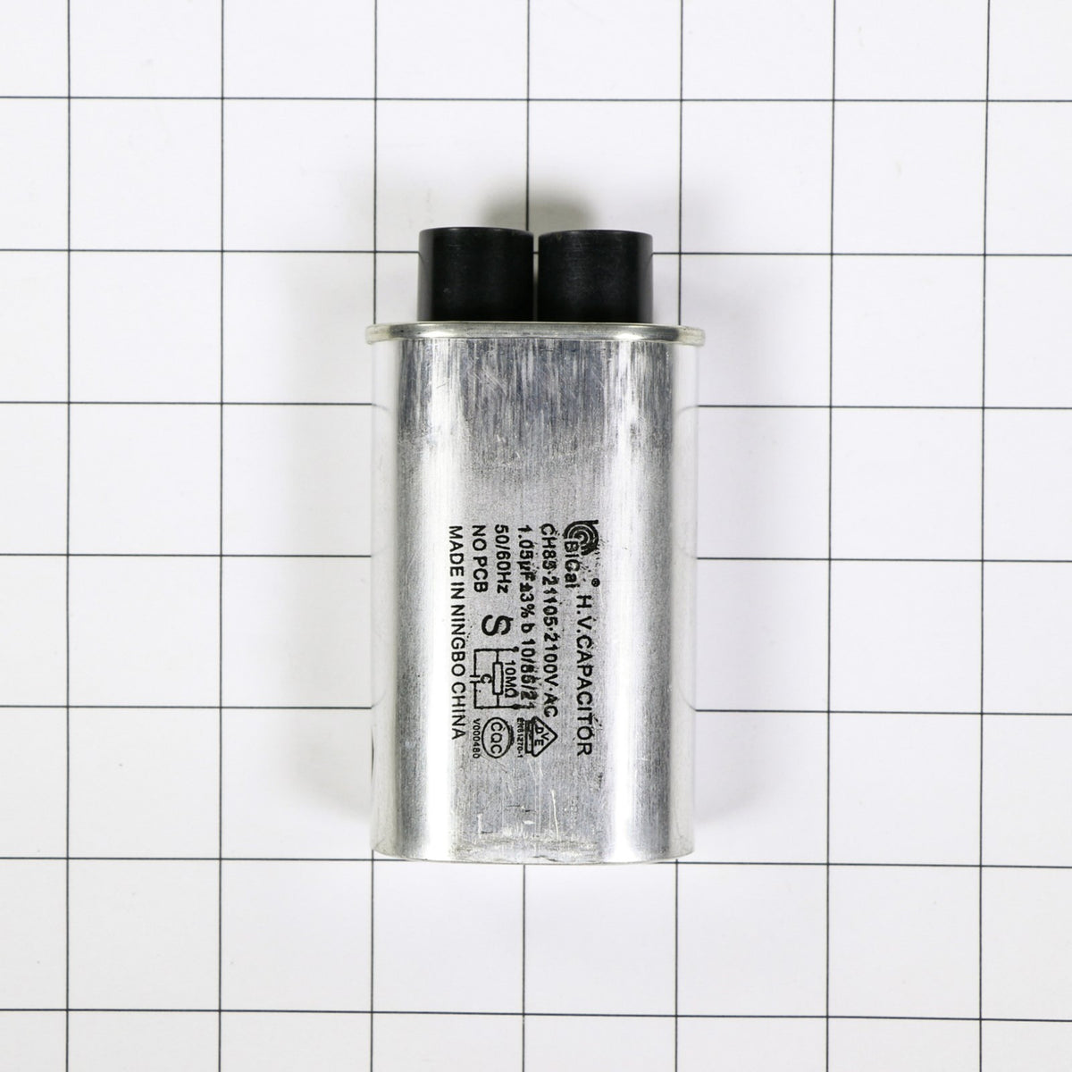 Whirlpool W10850446 Capactr-Mg - shown with measurements