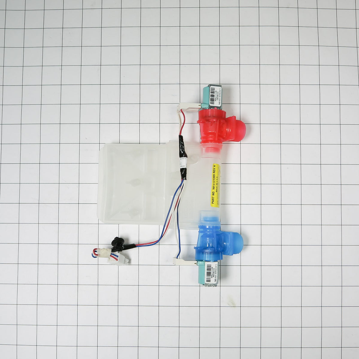 Whirlpool W11222849 Valve - shown with measurements