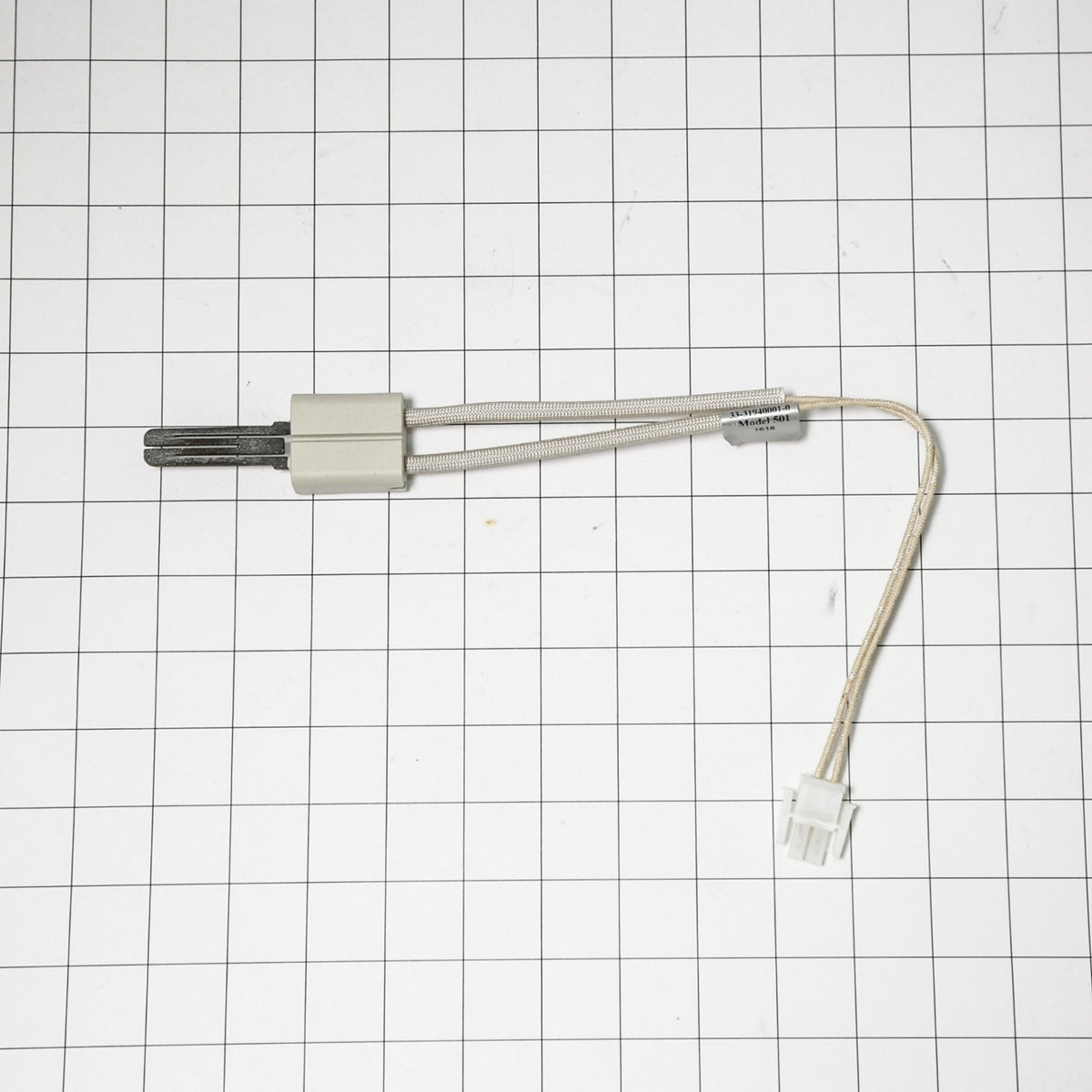 Whirlpool WP31940001 Ignitor- B - shown with measurements