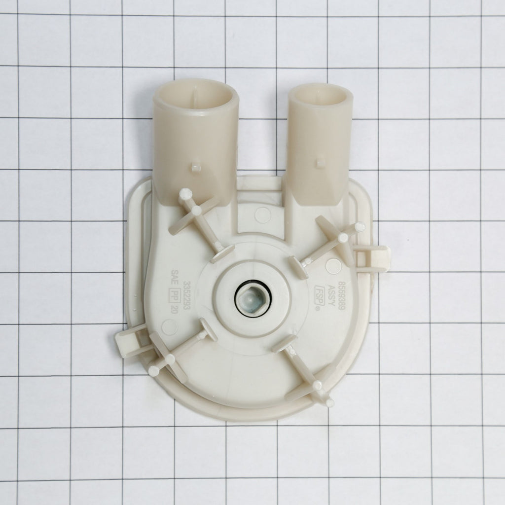 Whirlpool WP3363394 Pump-Water - shown with measurements
