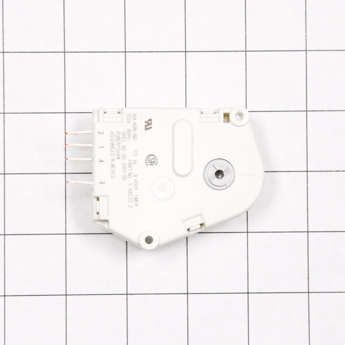 Whirlpool WP68233-2 Timer- Def - shown with measurements