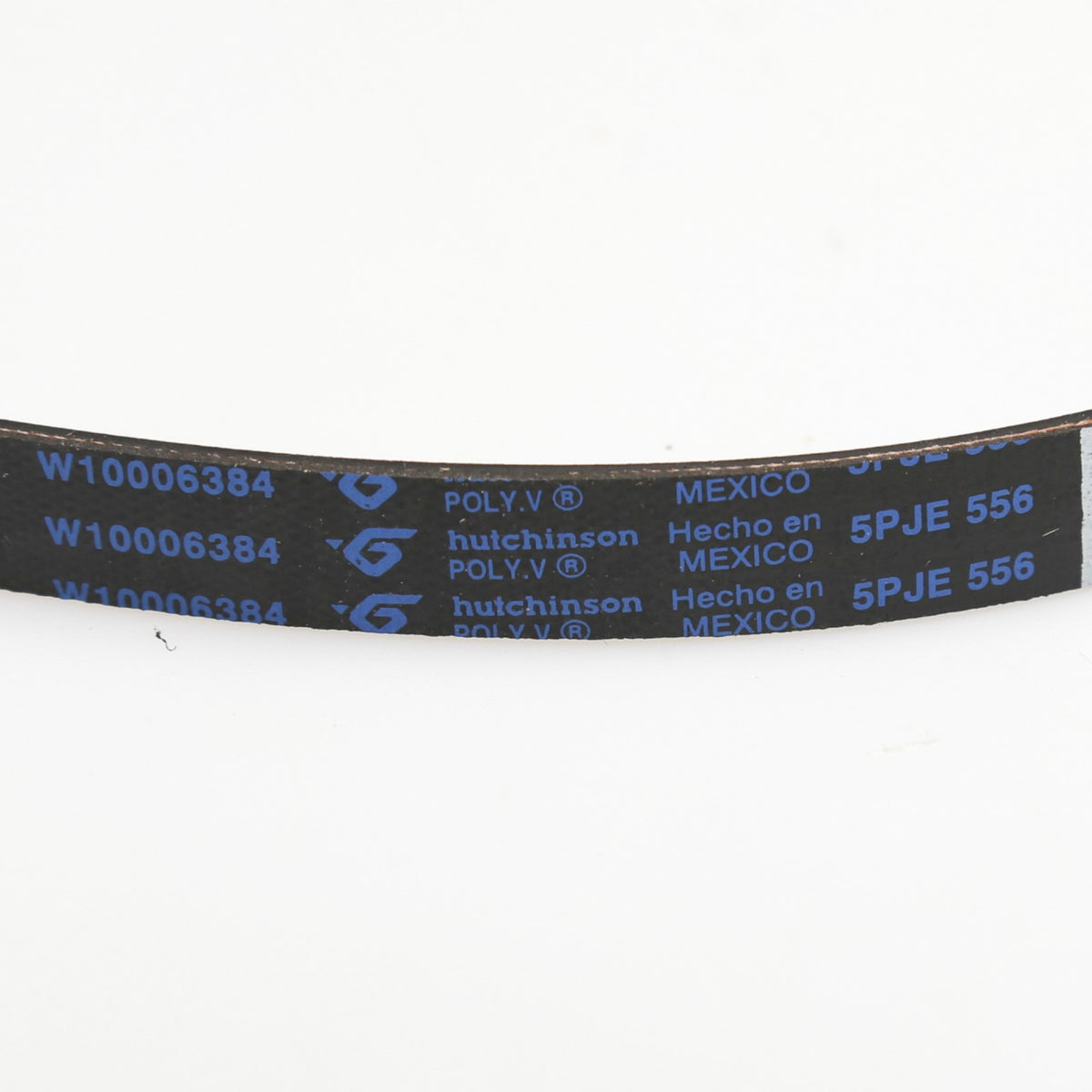 Whirlpool WPW10006384 Belt - part number label