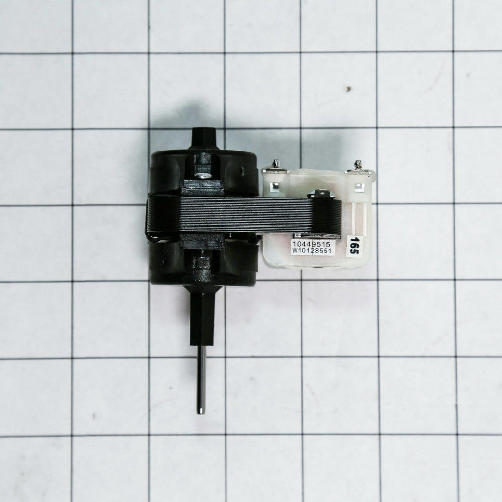 Whirlpool WPW10128551 Motor-Evap - shown with measurements