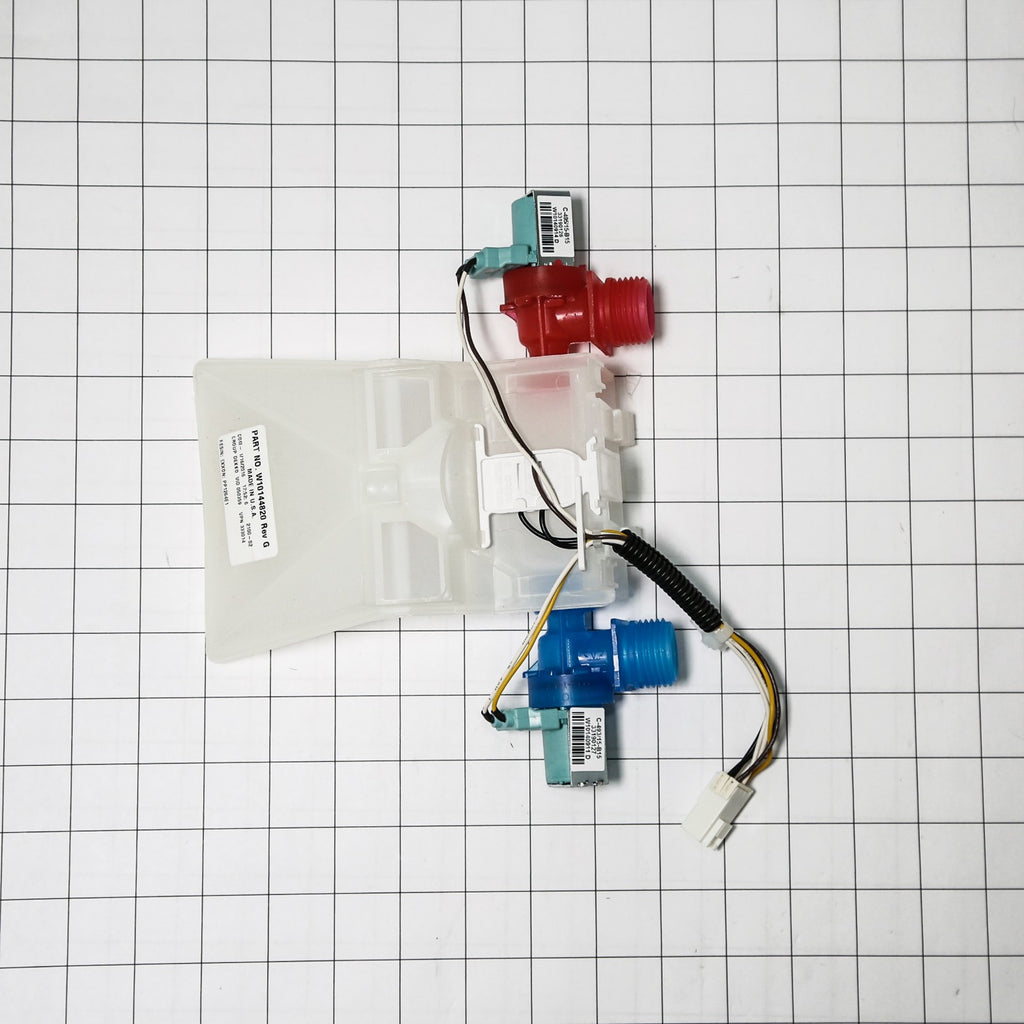 Whirlpool WPW10144820 Valve - shown with measurements