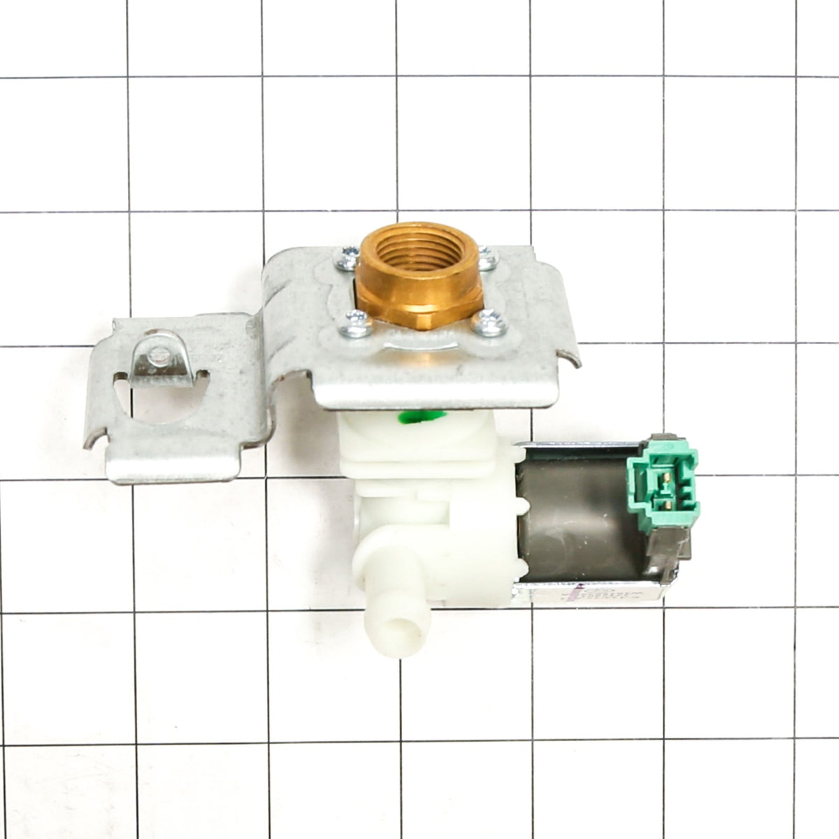 Whirlpool WPW10158389 Valve-Inlet - shown with measurements