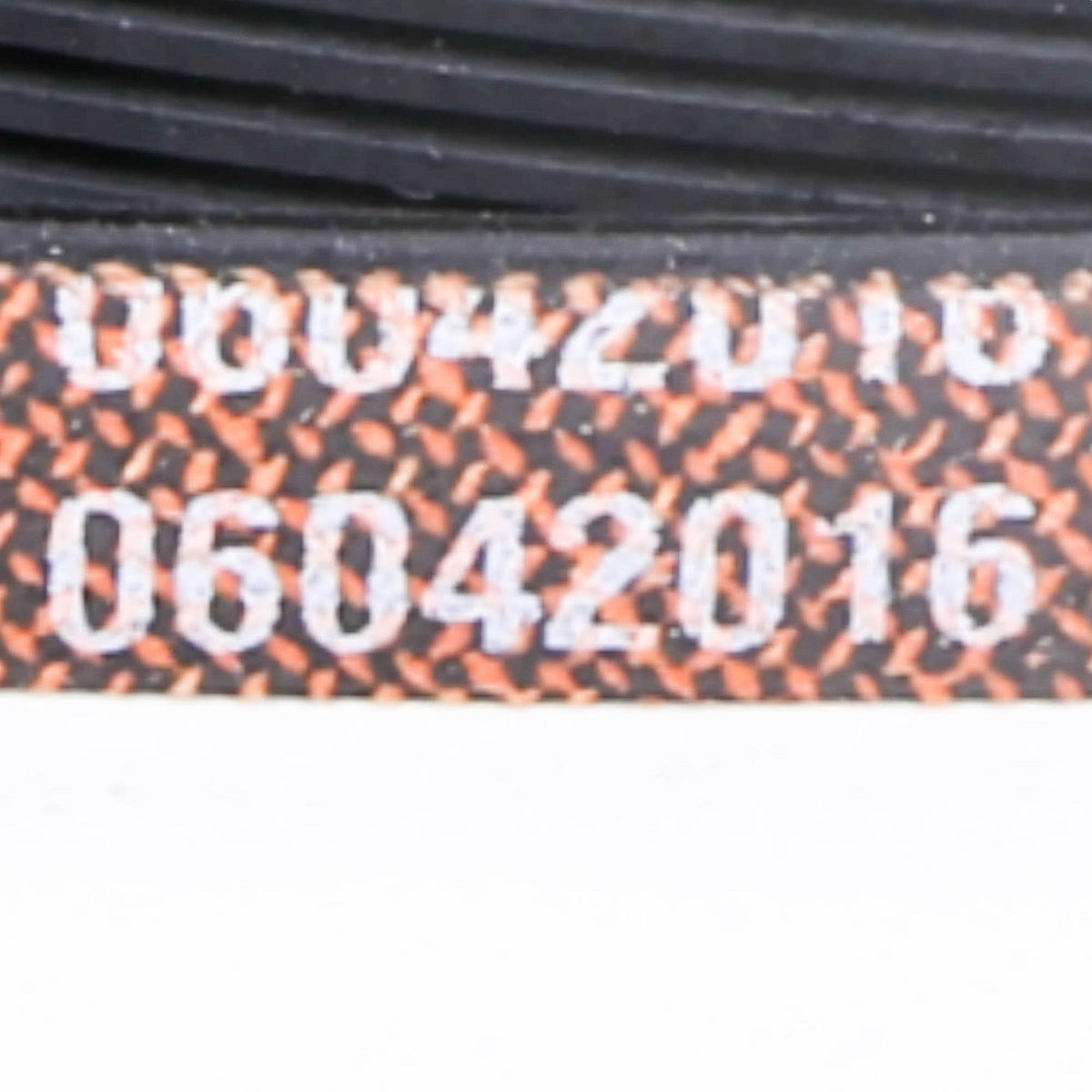 Whirlpool WPW10198086 Belt - part number label