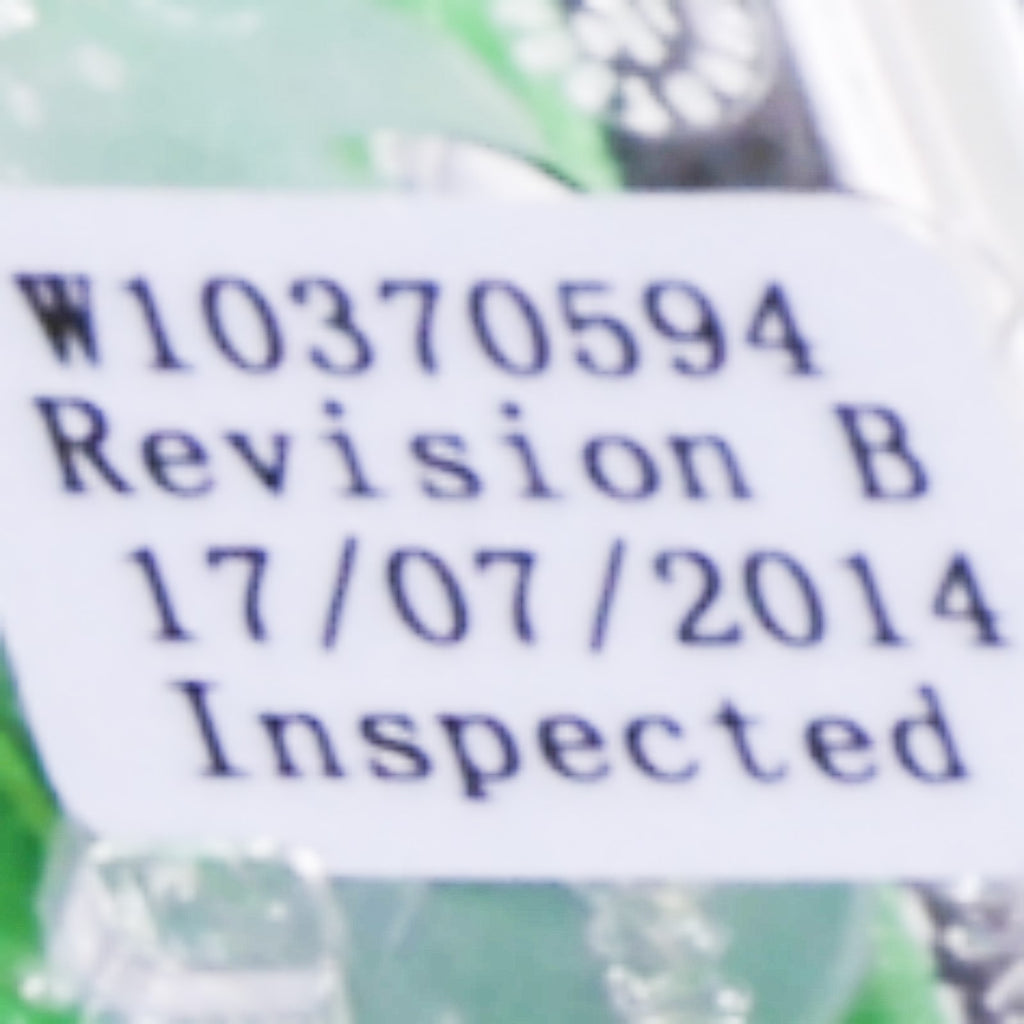 Whirlpool WPW10370594 Pad - part number label