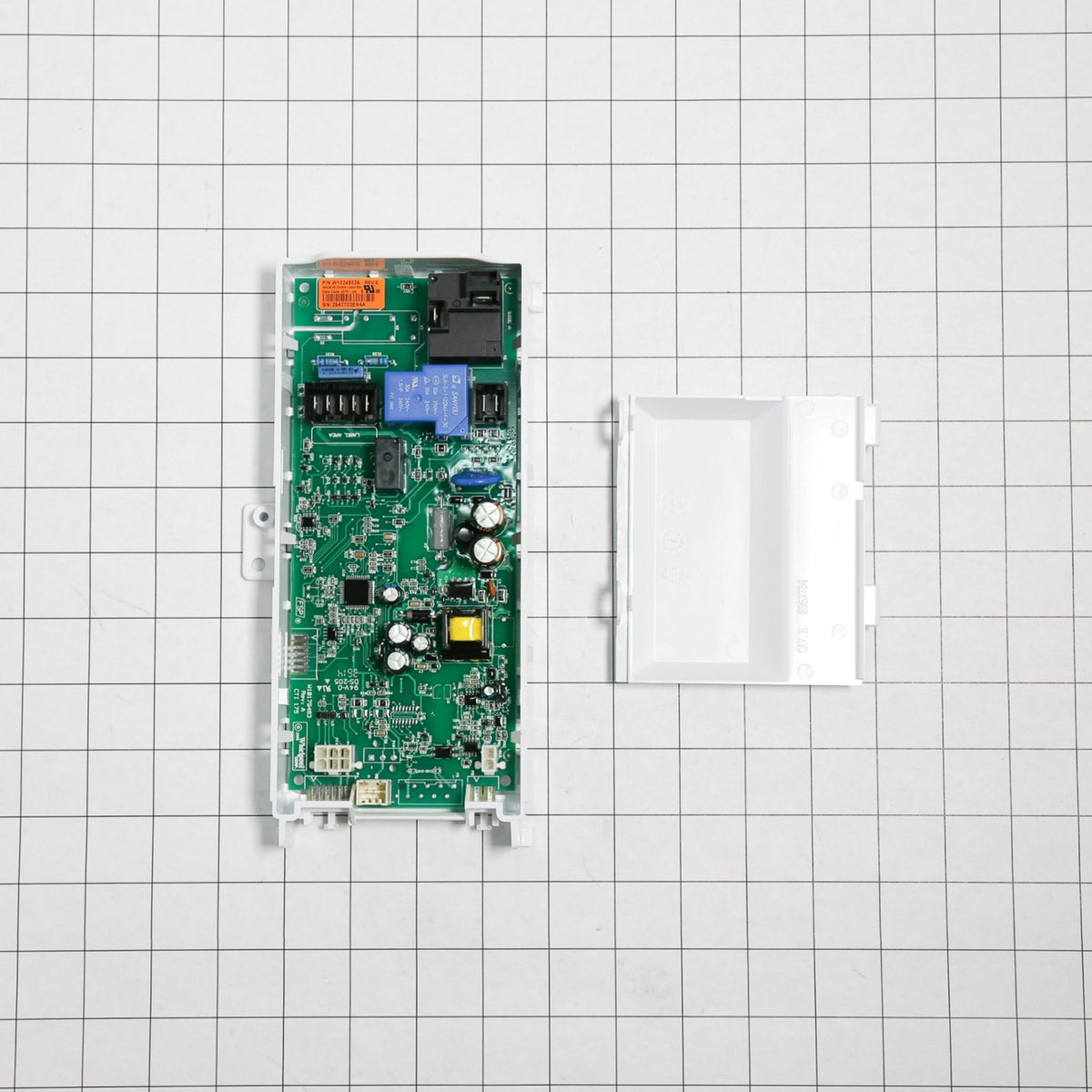 Whirlpool WPW10378252 Control-Electric - shown with measurements