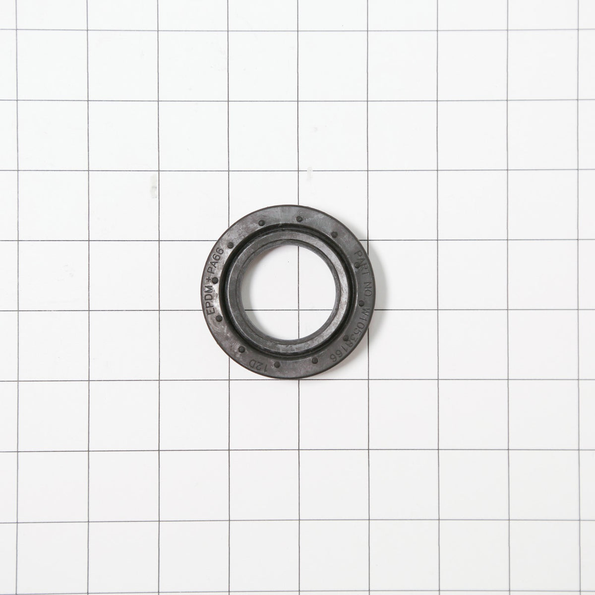 Whirlpool WPW10538166 Grommet - shown with measurements