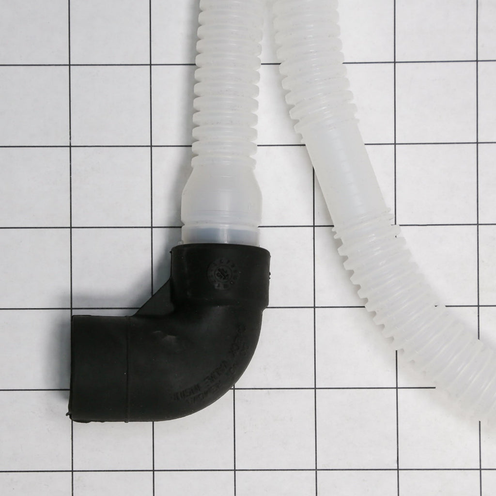 Whirlpool WPW10545278 Hose-Drain - shown with measurements