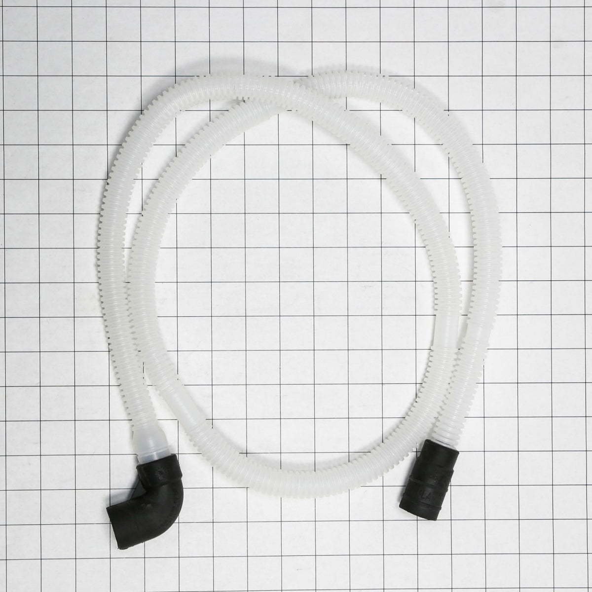 Whirlpool WPW10545278 Hose-Drain - shown with measurements